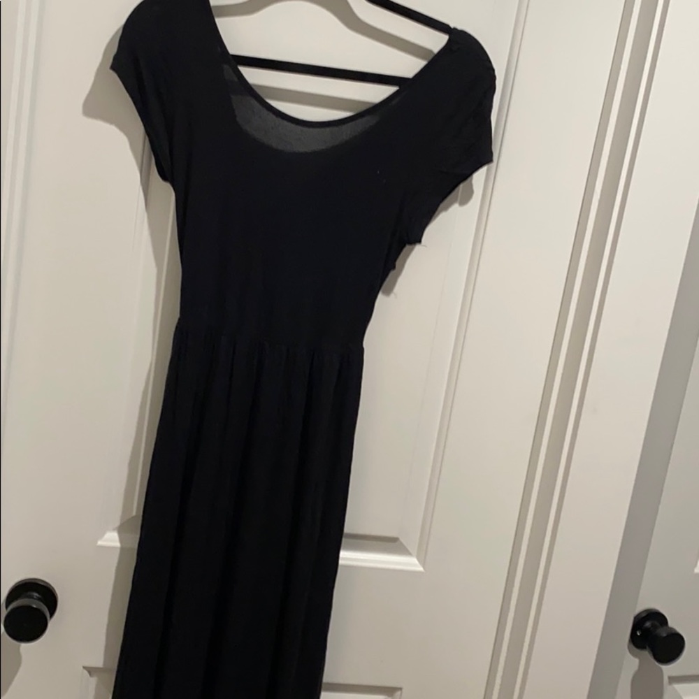 Black maxi dress